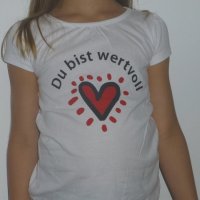 T-Shirt mit Raffung