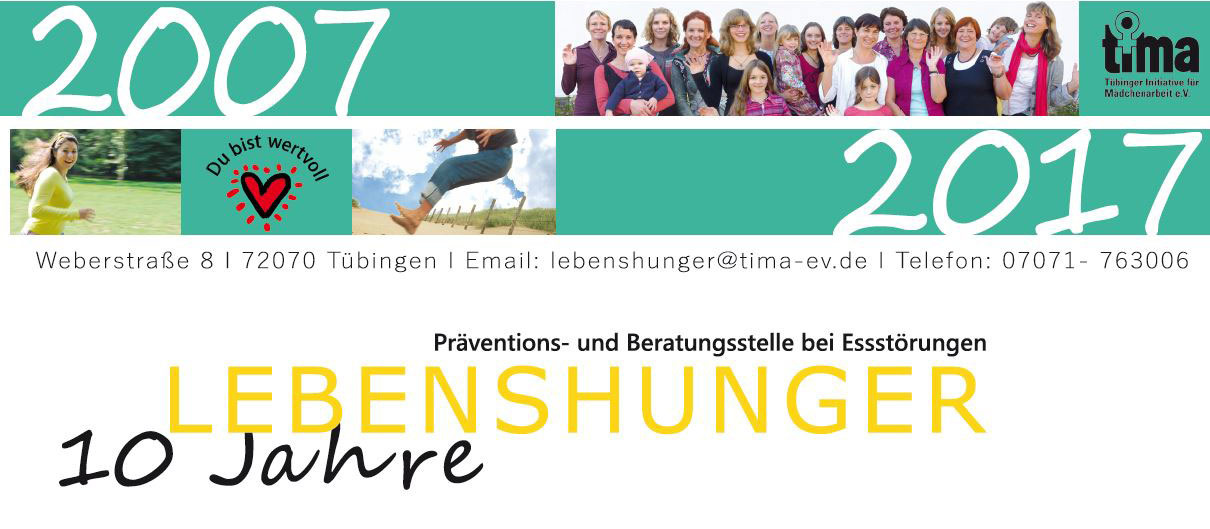 Einladungskarte zum zehnjährigen Jubiläum von Lebenshunger